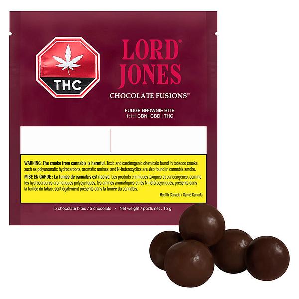Lord Jones - Chocolate Fusions Fudge Brownie Bite THC:CBD:CBN image 4