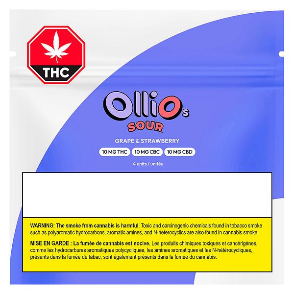Olli O's - Sour Grape & Strawberry THC/CBC/CBD Soft Chews image 2