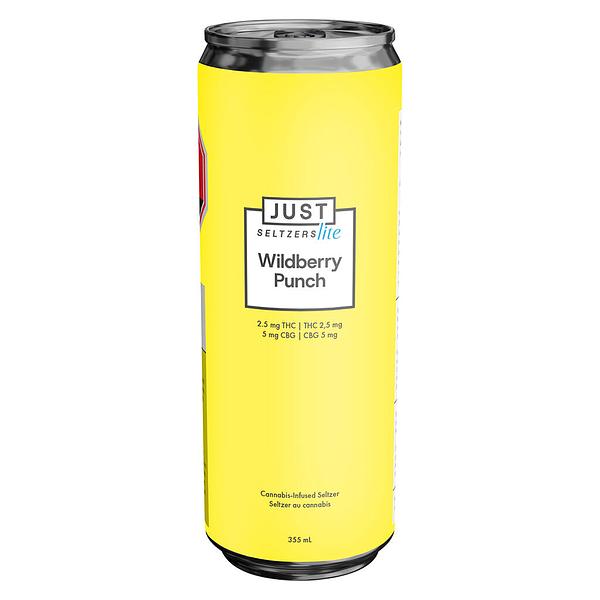 Just Seltzers Lite - Wildberry Punch 2.5 THC + 5 CBG Seltzer image 1
