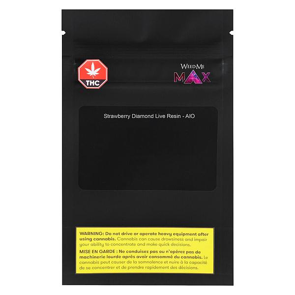Weed Me Max - Strawberry Cough Diamond Live Resin - AIO image 2