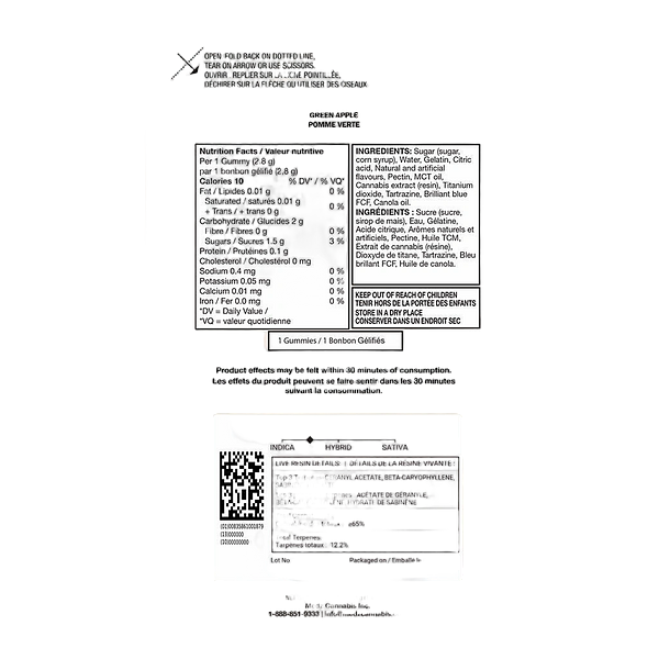 Glenn's - No.25 Glenn’s 100’s True Indica Resin - Green Apple Carton