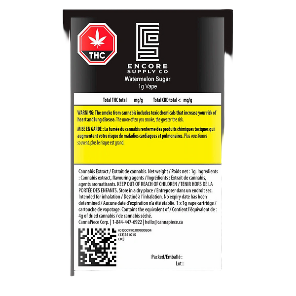 Encore - Watermelon Sugar 510 Thread Cartridge