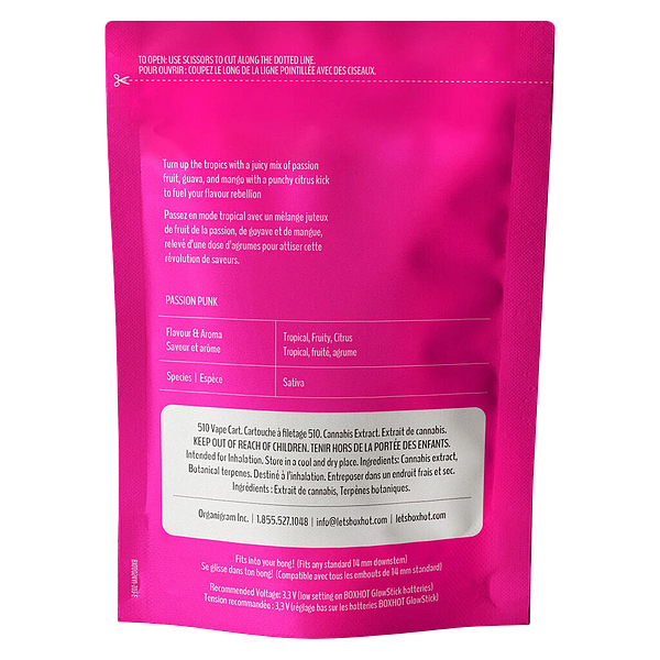 BOXHOT - Passion Punk 510 Thread Cartridge