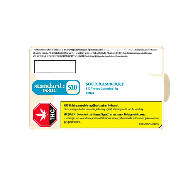 Standard Issue - Sour Raspberry 510 Thread Cartridge