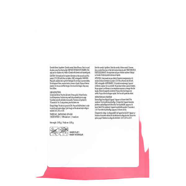 Tweed - Sour Raspberry Liquid Diamonds All In One