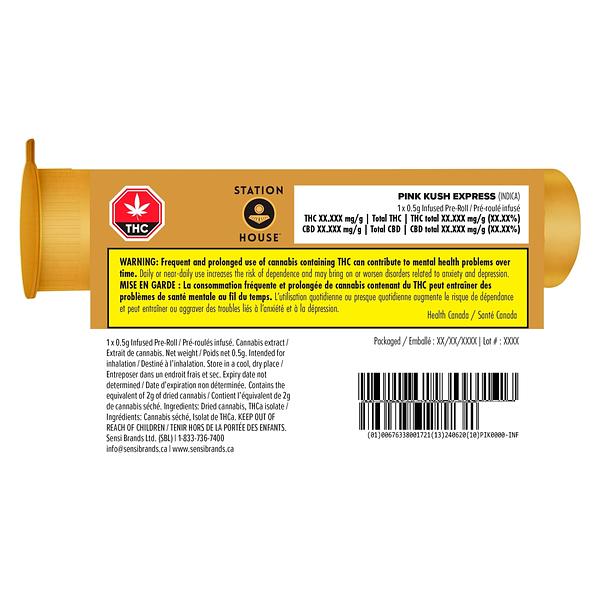 Station House - Pink Kush Express Infused Pre-Roll image 3