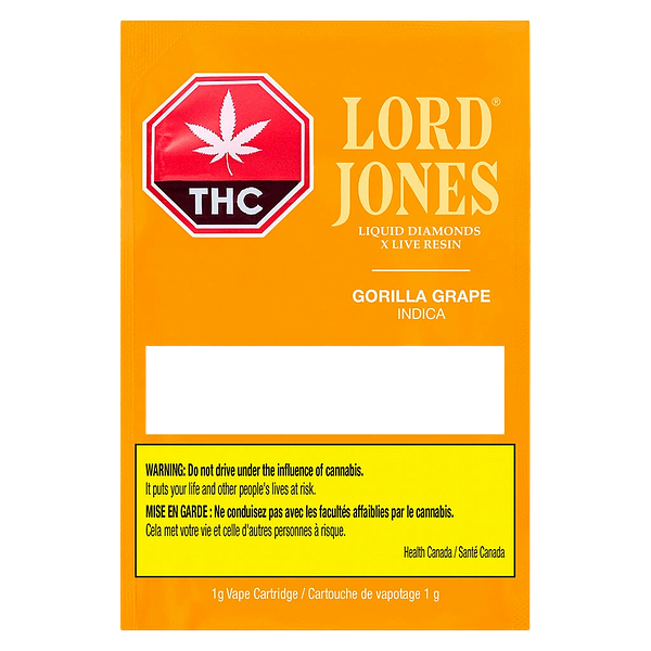 Lord Jones - Gorilla Grape Liquid Diamonds X Live Resin 510 Thread Cartridge