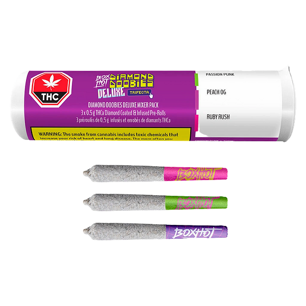 BOXHOT - Diamond Doobies Deluxe - Trifecta Infused Pre-Roll