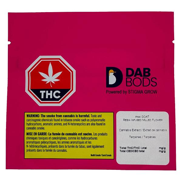 Dab Bods - Pink Goat Resin Infused Milled Flower image 2