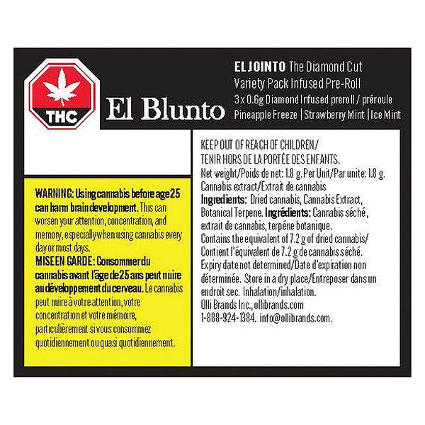El Blunto - El Jointo The Diamond Cut Varity Pack Infused Pre Roll image 2