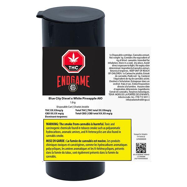 Endgame - Blue City Diesel X White Pineapple AIO Disposable image 3