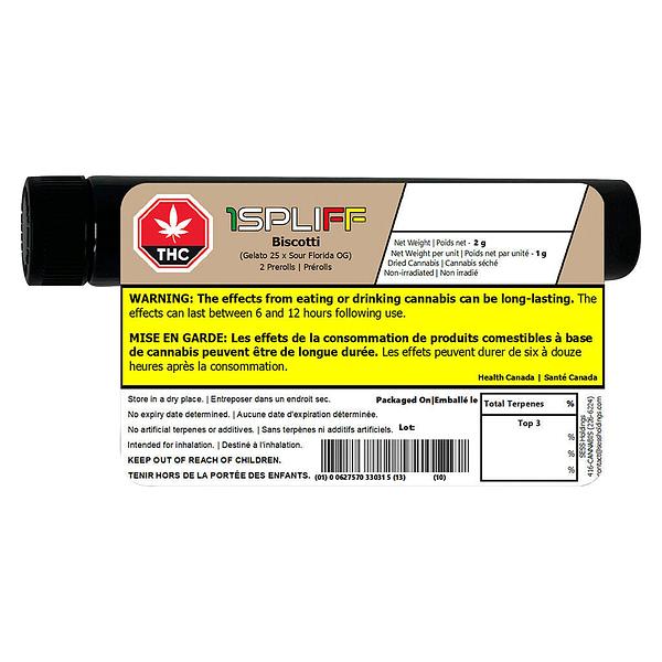 1Spliff - Biscotti Pre-roll image 3