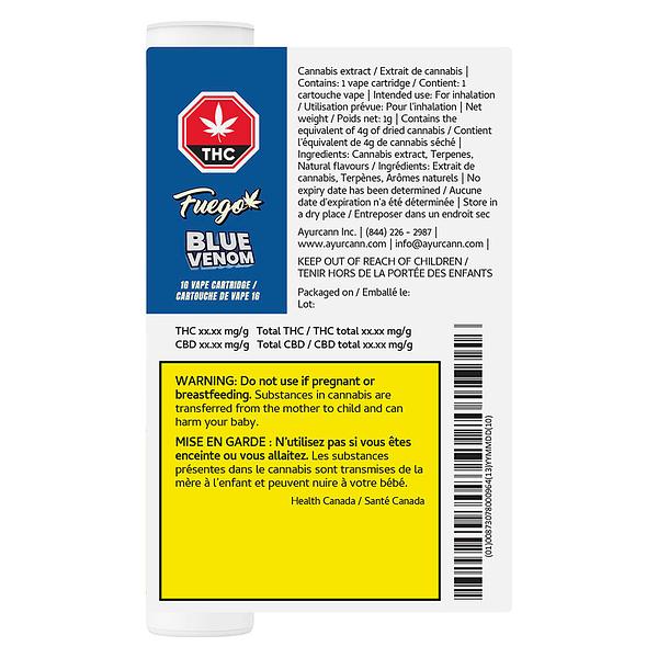 Fuego - Blue Venom 510 Thread Cartridge image 3