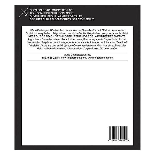 Kolab Project - Yuzu Honey Diamonds 510 Thread Cartridge image 3