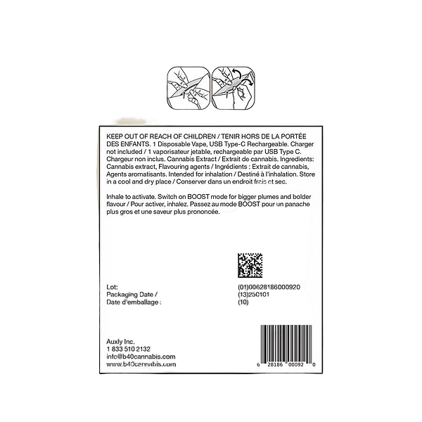 Back Forty - Rainbow Melon Boosted All-In-One Vape