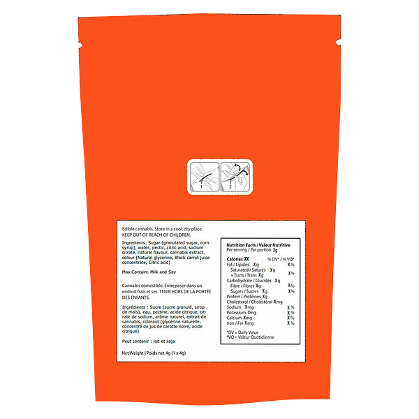 Sesh Edibles - Peach Dream Thc:Cbn