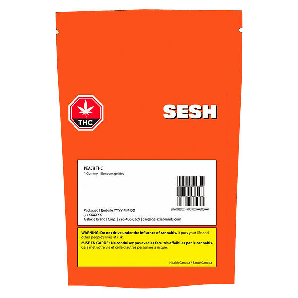 Sesh Edibles - Peach Thc