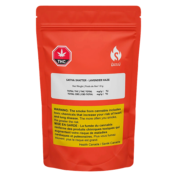 Sizzle - Sativa Shatter - Lavender Haze