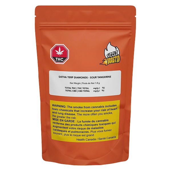 Sizzle Boosted - Sativa Terp Diamonds - Sour Tangerine