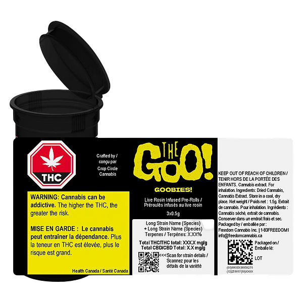 The Goo! - Goobies! Live Rosin Infused Pre-Roll
