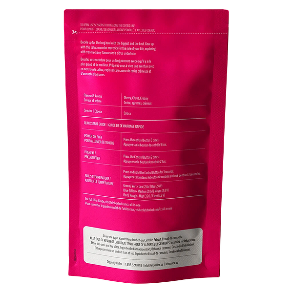 BOXHOT Cruise Control - Cherry Bomber THC + CBG + CBD All-In-One Vape