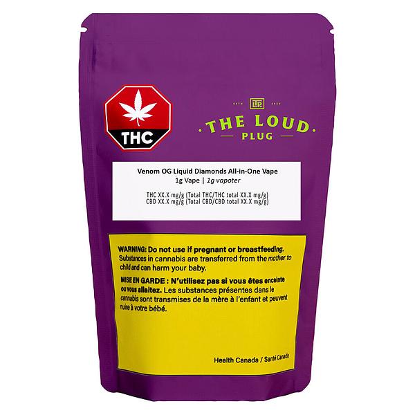 The Loud Plug - Venom Og Liquid Diamonds All In One Vape image 2