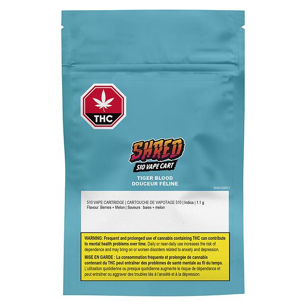 SHRED - Tiger Blood 510 Thread Cartridge image 2