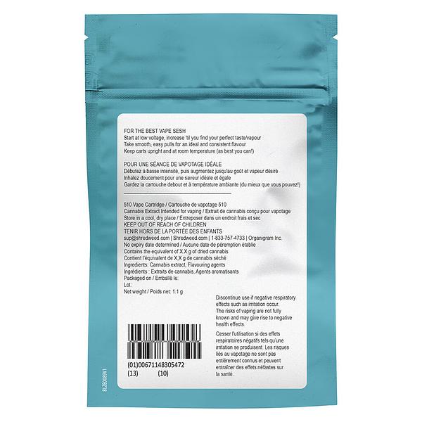 SHRED - Tiger Blood 510 Thread Cartridge image 3