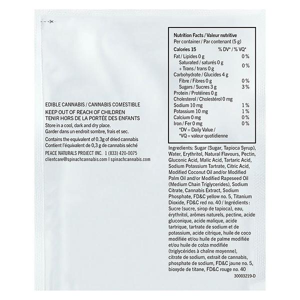 SOURZ by Spinach - Fully Blasted Strawberry Mango Soft Chews image 4