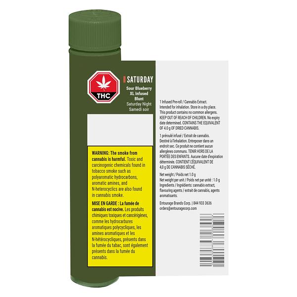 Saturday - Night Sour Blueberry XL Infused Blunt image 3