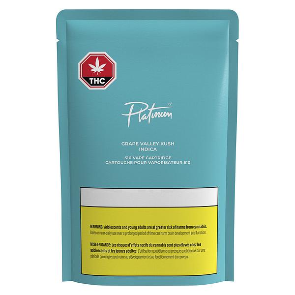 Platinum - Grape Valley Kush 510 Thread Cartridge image 2