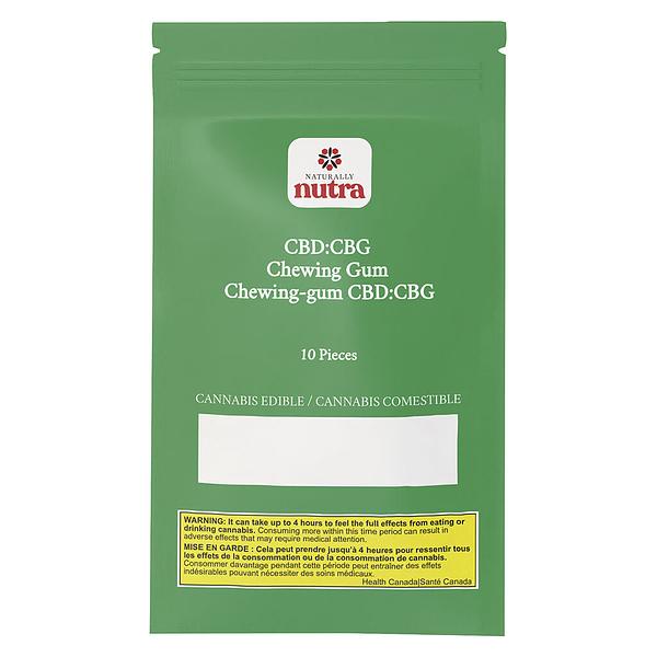 Naturally Nutra - Naturally Calm Cbd:Cbg Lemon Balm And Mint Chewing Gum image 2