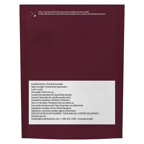 Glacial Gold - Atmosphere Cbn:Thc Tart Cherry 510 Thread Cartridge image 3