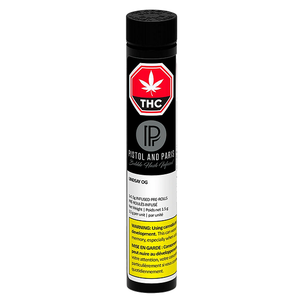 Pistol and Paris - Lindsay Og Bubble Hash Infused Pre Roll