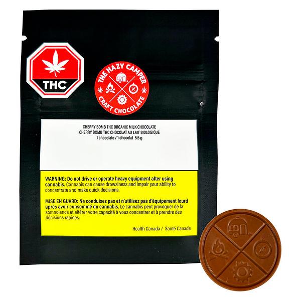 The Hazy Camper - Cherry Bomb THC Organic Milk Chocolate image 4