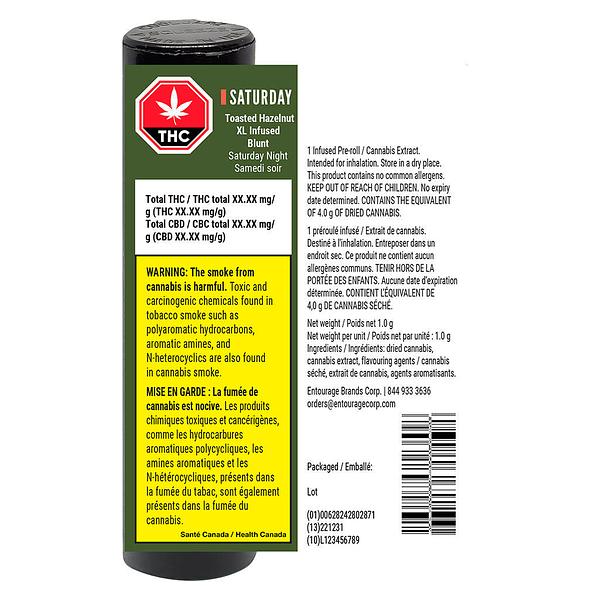 Saturday - Toasted Hazelnut XL Infused Blunt image 3