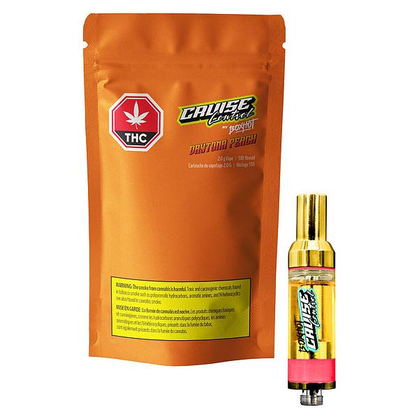 BOXHOT Cruise Control - Daytona Peach Thc + Cbg 510 Thread Cartridge image 4