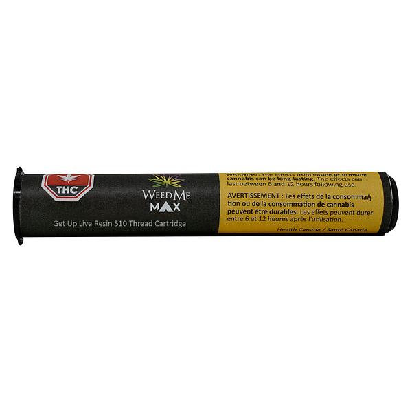 Weed Me Max - Get Up Live Resin 510 Thread Cartridge image 2