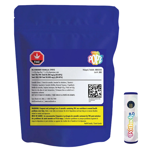 Potluck - Blueberry Vanilla Vape Popz