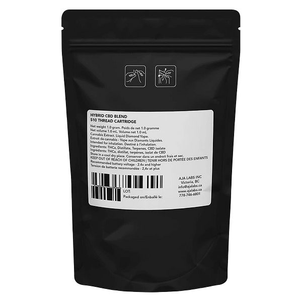 Discreet - Hybrid CBD Blend Vape 510 Thread Cartridge