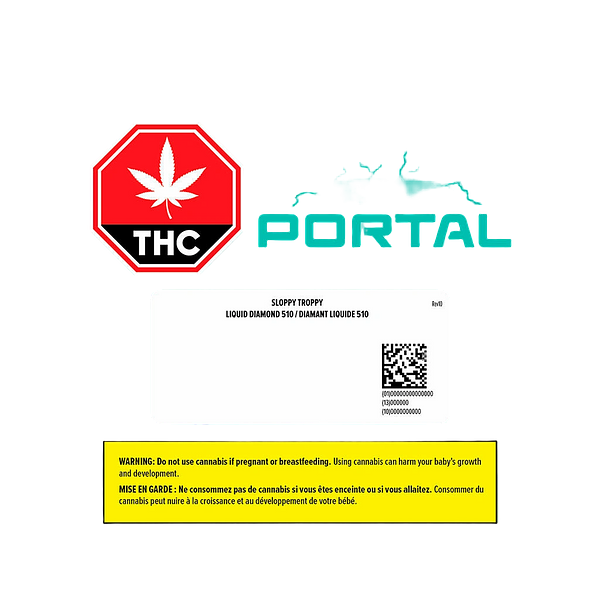 Portal - Sloppy Troppy Liquid Diamond 510 Thread Cartridge