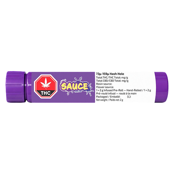 Sauce Rosin Labs - Sauce 73-159 Hash Hole Infused Pre-Roll