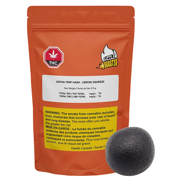 Sizzle Boosted - Sativa Terp Hash - Lemon Squeeze