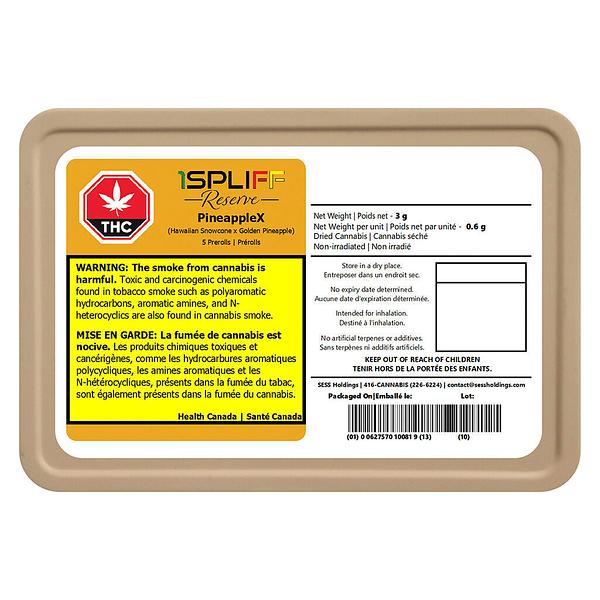 1Spliff Reserve - Pineapplex Premium Glass Tip Pre-Roll image 2