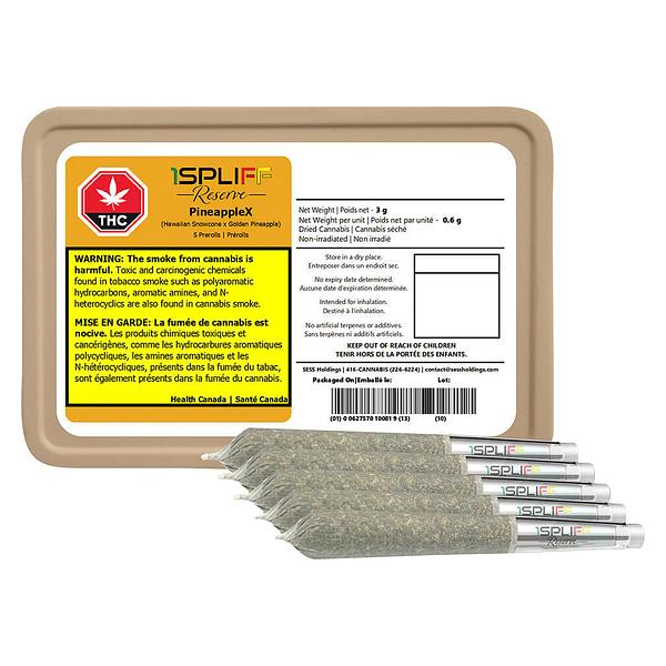 1Spliff Reserve - Pineapplex Premium Glass Tip Pre-Roll image 4