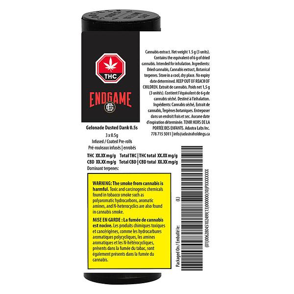 Endgame - Gelonade Dusted Dank 0.5s Infused Pre-Roll image 3