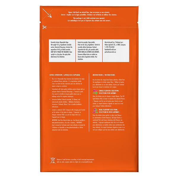 Palmetto - Blue Blast Thc & Blackberry Cbd 3-in-1 Disposable Vape image 3