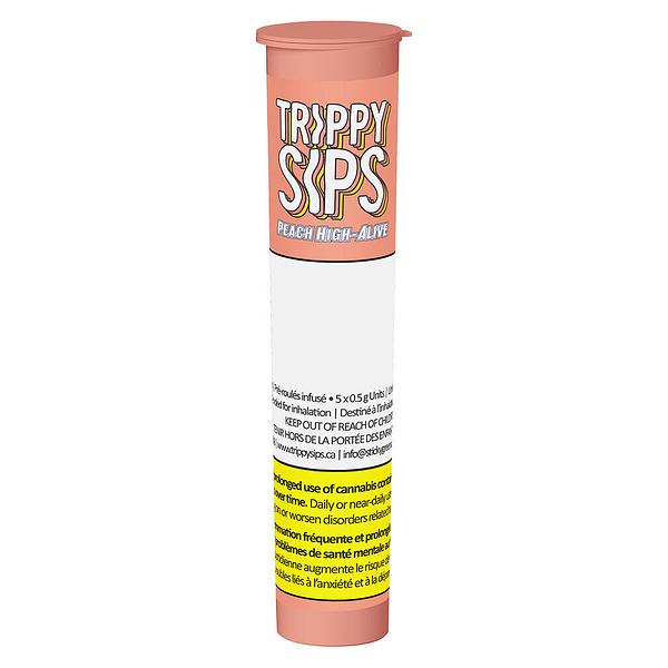 Trippy Sips - Peach High-Alive Infused Pre-Roll image 2