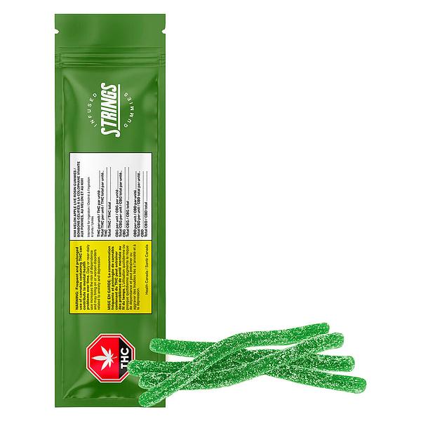 Strings - Kiwi Melon Apple Live Rosin 1:1 CBG Gummy Ropes image 4