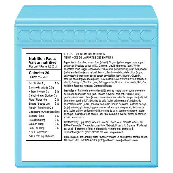 Ollie Baked - 50 Thc Mini Oatmeal Chocolate Chip Cookies image 3